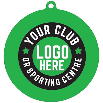 Green Football Medal 55mm